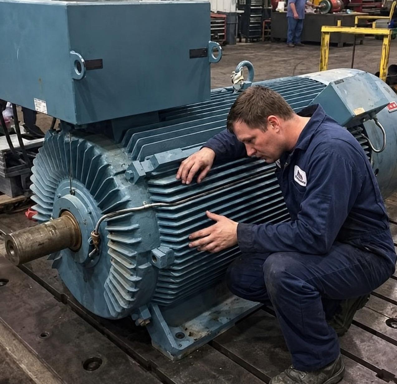 Electric motor stator with copper windings and laminated core