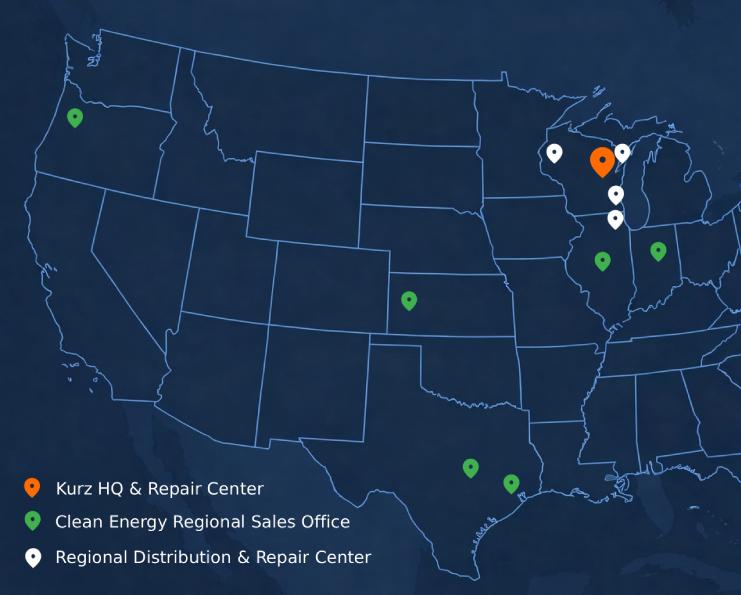 Kurz Locations Map